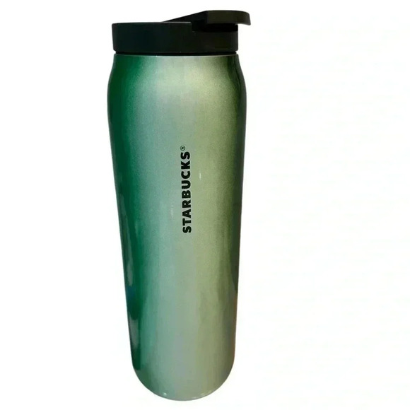 Starbucks Green & White Ombre 200z Stainless Steel Tumbler Vacuum Insulated - Picture 1 of 10